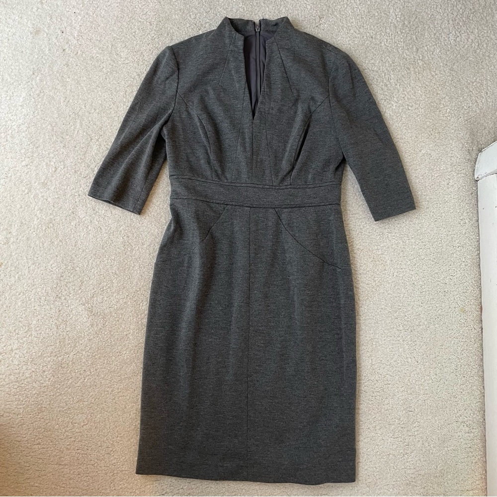Elegant Adrianna Papell Petite Gray Women's Dress